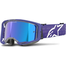 Purple Motorcycle Gloves Alpinestars Vision Corp MX Goggles Purple-Mirror Blue