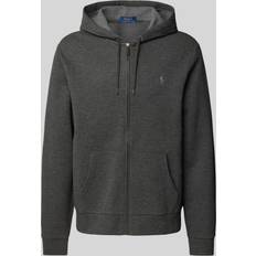 Polo Ralph Lauren Double-Knit Mesh Full-Zip Hoodie - Grey