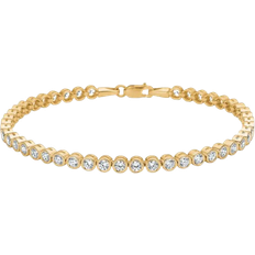 Mads Z Guld Armbånd Mads Z Tennis Bracelet - Gold/Transparent