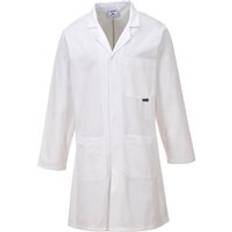 Portwest Laboratory Cotton Coat White