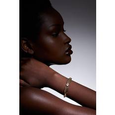 Karen Millen European Crystal Ellipse Chain Bracelet - Gold