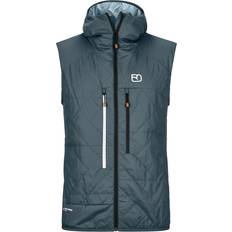 Men - Wool Vests Ortovox Swisswool Piz Boe Vest Men's Dark Arctic Grey