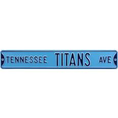 Authentic Street Signs Light Blue Tennessee Titans 6" x 36" Steel Sign