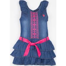 Dresses U.S. Polo Assn. Girls Denim Embroidered Dress