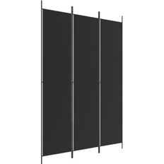 Ebern Designs Black Room Dividers Ebern Designs Kelula Folding Partition Privacy Screen 86.6 H x 98.4 W Room Divider