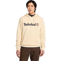 Timberland Beige Tröjor Timberland Linear Logo Hoodie Munkjacka Färg beige