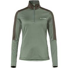 Bruna - Träningsplagg Tröjor Vaude Damen Midlayer LIVIGO HALFZIP II green