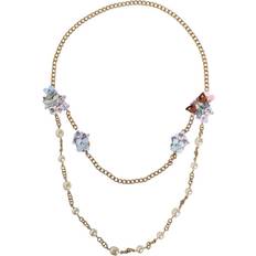 Dolce & Gabbana Halsband Dolce & Gabbana Kristall Pärla Blommig Lags Halsband One Size