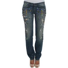 Women - XXXS Jeans Dolce & Gabbana Enchanted Sicily Crystal Embellished Jeans IT36 Blue