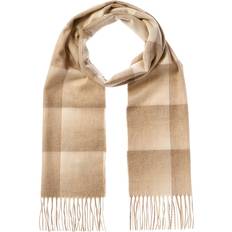 Natural - Women Scarfs Amicale Amicale Cashmere Ombre Grid Cashmere Scarf