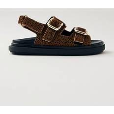 ALOHAS Harper Soft Tan Leather Sandals Brown