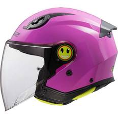 Pink Motorcycle Helmets LS2 Of622 Funny Ii Solid Open Face Helmet Junior, Child