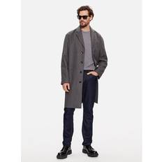 Kappor & Rockar Calvin Klein Modern Wool Blend Coat P4e - Grå
