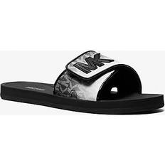 Michael Kors Slides Michael Kors Palmer Ombré Signature Logo Slide Sandal Black