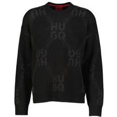 Man - Polyamide Jumpers HUGO Shain Jumper - Black