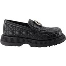 Dior Lågskor Dior Loafers, male, Black, Slip-On Leather Moccasins