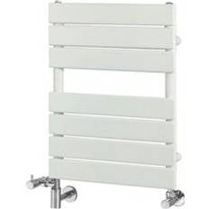 Heated Towel Rails Milano Modern White Flat Panel Electric Heated Towel Rail 600 mm x 400 mm