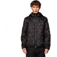 Diesel Outerwear Diesel Quilted Nylon J-FOKKER Lightweight Jacket - Black