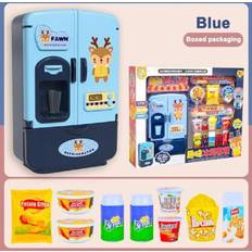 Childrens Play House Toy Simulation Fridge Toy Double Door Educational Kids Small Household Appliance Smart Refrigerator Toys