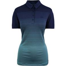 Under Armour Vrouw Polo's Under Armour Womens HeatGear Women Navy Zinger Golf Polo Shirt Teal