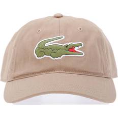 Lacoste White Accessories Lacoste Garbardine Logo Cap Beige