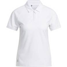Golf - Women Polo Shirts adidas Women's textured Polo shirt adidas Ultimate365 Heat.Rdy Blanc