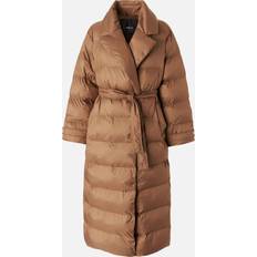 Viskoosi Ulkoiluvaatteet Pinko Trench rembourré avec ceinture assortie, Terre de sienne