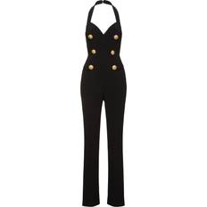 Balmain Jumpsuits & Overalls Balmain V-neck Tailored Crepe Jumpsuit Black (36 42)