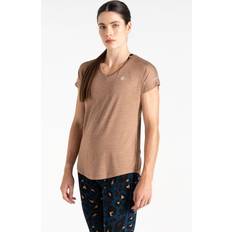 Beige - Sportswear Garment T-shirts Dare 2b Damen Beige Vigilant Active T-Shirt, Größe: