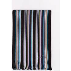 Hombre - Multicolor Bufandas Paul Smith Mens Multicolour Stripe Scarf Grey One