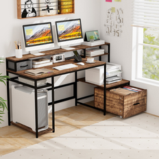 Bed Bath & Beyond 67 Inch Computer with Monitor Stand Writing Desk