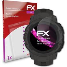 atFoliX glasfolie für garmin instinct 2s 40mm panzerfolie 9h schutzpanzer Transparent