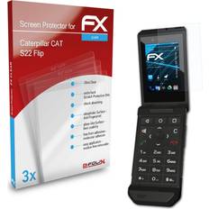 atFoliX 3x Screen Protector Caterpillar Cat S22 Flip