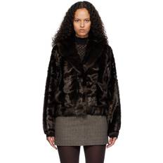 Hombre - Marrón Abrigos The Garment Brown Dixie Faux-Fur Jacket 514 Espresso