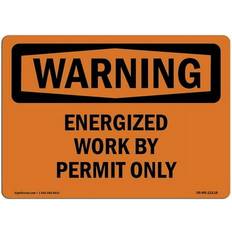 Brown Workplace Signs SignMission OS-WS-A-1824-L 18 x 24 in OSHA Warning Sign - Black/Orange