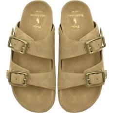 Polo Ralph Lauren Badesandaler Polo Ralph Lauren Suede Sandal Dbls-Sn-Sli - Beige