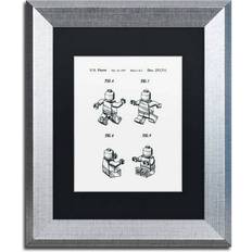 Interior Details Lego Man Patent 1979 Page 2 Canvas 14.0 H x 11.0 W x 0.5 D Framed Art