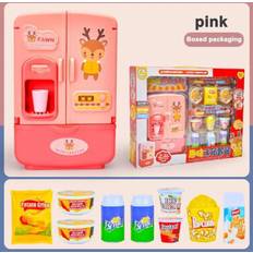 Childrens Play House Toy Simulation Fridge Toy Double Door Educational Kids Small Household Appliance Smart Refrigerator Toys