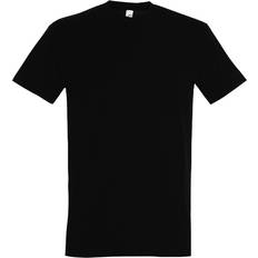 (4XL, Deep Black) Mens Imperial Heavyweight Short Sleeve T-Shirt