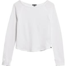 Superdry Woman Blouses Superdry Long Sleeve French Terry Top, Optic