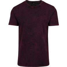 Clothing Build Your Brand (2XL, Berry/Black) Mens Acid Washed Tee