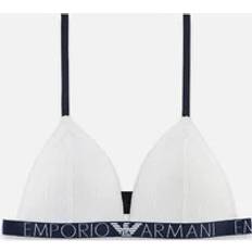 Armani Bras Armani Logoband Lace Padded Triangle Bra, White