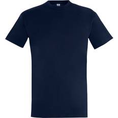 (5XL, French Navy) Mens Imperial Heavyweight Short Sleeve T-Shirt Blue XXXXXL