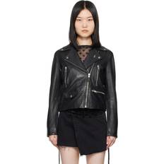 Ksubi Leather Jackets Ksubi Black Amplify Leather Jacket black