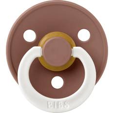 Trä Nappar Bibs Rund Colour Napp Strl 1 Naturgummi GLOW Woodchuck