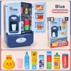 Childrens Play House Toy Simulation Fridge Toy Double Door Educational Kids Small Household Appliance Smart Refrigerator Toys