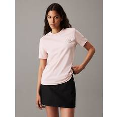 Calvin Klein Pink T-shirts Calvin Klein Besticktes Logo-T-Shirt