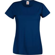 Clothing Fruit of the Loom (M, Navy) Ladies/Womens Lady-Fit Valueweight Short Sleeve T-Shirt Blue