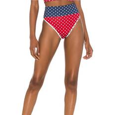 Polka Dots Swimsuits Beach Riot Emmy Bottom In Patriotic Polka Dot Red