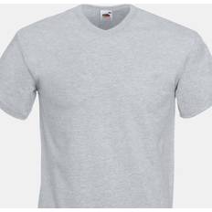 Clothing Fruit of the Loom (3XL, Heather Grey) Mens Valueweight V-Neck, Short Sleeve T-Shirt